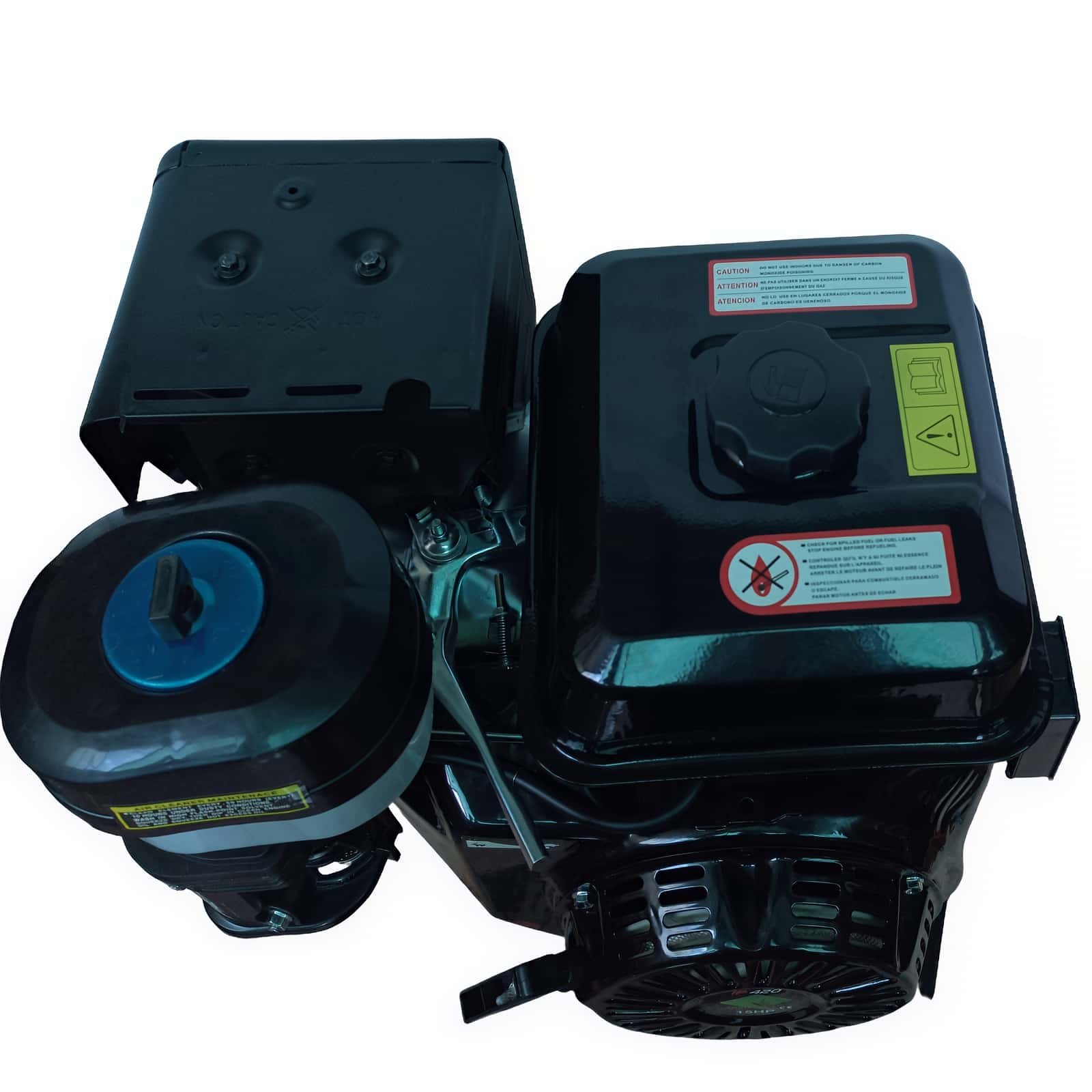 Motore a scoppio 15 hp avvio elettrico e filtro aria olio IP420 9 alt=Motore a scoppio 15 hp filtro aria olio e batteria IP420 3